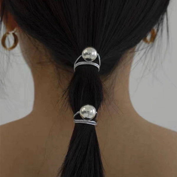 Women's Simple Style Solid Color Alloy Hair Tie