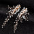 Women's Simple Style Solid Color Alloy Inlay Rhinestones Pearl Hair Clip