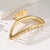 Women's Simple Style Solid Color Alloy Plating Hair Claws