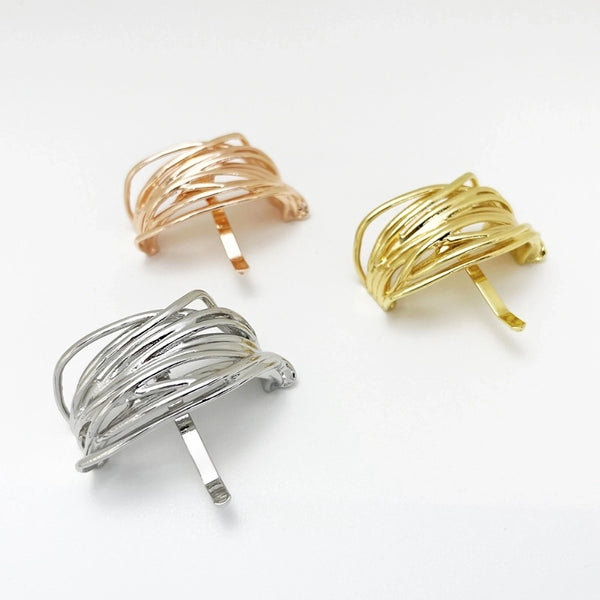 Women's Simple Style Solid Color Alloy Plating Hair Clip