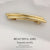 Women's Simple Style Solid Color Alloy Plating Hair Clip