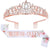 Women's Simple Style Solid Color Alloy Plating Inlay Artificial Gemstones Crown