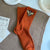 Women's Simple Style Solid Color Bee Cotton Crew Socks A Pair