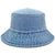 Women's Simple Style Solid Color Big Eaves Bucket Hat