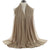 Women's Simple Style Solid Color Chiffon Cotton Linen Scarves