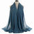 Women's Simple Style Solid Color Chiffon Cotton Linen Scarves