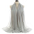 Women's Simple Style Solid Color Chiffon Cotton Linen Scarves