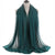 Women's Simple Style Solid Color Chiffon Cotton Linen Scarves