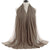 Women's Simple Style Solid Color Chiffon Cotton Linen Scarves