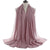 Women's Simple Style Solid Color Chiffon Cotton Linen Scarves