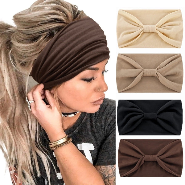 Women's Simple Style Solid Color Cloth Hair Band