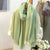 Women's Simple Style Solid Color Cotton And Linen Scarf