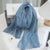 Women's Simple Style Solid Color Cotton And Linen Scarf