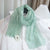 Women's Simple Style Solid Color Cotton And Linen Scarf