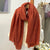 Women's Simple Style Solid Color Cotton And Linen Scarf