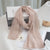 Women's Simple Style Solid Color Cotton And Linen Scarf