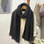 Women's Simple Style Solid Color Cotton And Linen Scarf