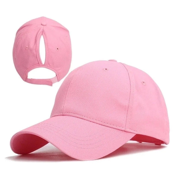 Women's Minimalist Solid Color Curved Eaves Baseball Cap