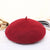 Women's Simple Style Solid Color Eaveless Beret Hat