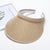 Women's Simple Style Solid Color Flat Eaves Straw Hat