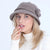 Women's Simple Style Solid Color Flat Eaves Wool Cap