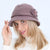 Women's Simple Style Solid Color Flat Eaves Wool Cap