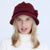 Women's Simple Style Solid Color Flat Eaves Wool Cap