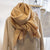 Women's Simple Style Solid Color Imitation Cashmere Polyester Winter Scarves