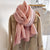 Women's Simple Style Solid Color Imitation Cashmere Polyester Winter Scarves