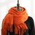 Women's Simple Style Solid Color Imitation Cashmere Scarf