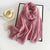 Women's Simple Style Solid Color Imitation Cotton And Linen Silk Scarf