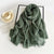 Women's Simple Style Solid Color Imitation Cotton And Linen Silk Scarf