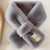 Women's Simple Style Solid Color Imitation Fur Polyester Winter Scarves