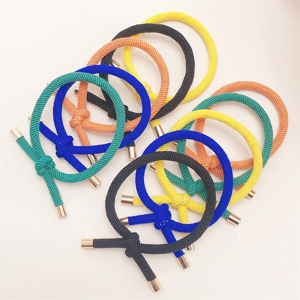 Women's Simple Style Solid Color Knot Rubber Hair Tie