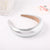 Women's Simple Style Solid Color Leather Knitting Hair Band