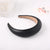 Women's Simple Style Solid Color Leather Knitting Hair Band