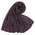 Women's Simple Style Solid Color Mercerized Cotton Winter Scarves