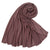 Women's Simple Style Solid Color Mercerized Cotton Winter Scarves