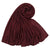 Women's Simple Style Solid Color Mercerized Cotton Winter Scarves