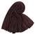 Women's Simple Style Solid Color Mercerized Cotton Winter Scarves