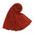 Women's Simple Style Solid Color Mercerized Cotton Winter Scarves