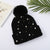 Women's Simple Style Solid Color Pearl Crimping Wool Cap