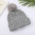 Women's Simple Style Solid Color Pearl Crimping Wool Cap