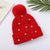 Women's Simple Style Solid Color Pearl Crimping Wool Cap