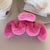 Women's Simple Style Solid Color Plush Hair Claws