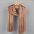 Women's Simple Style Solid Color Polyester Tassel Scarf