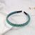 Women's Simple Style Solid Color Rhinestone Beaded Hair Band