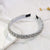 Women's Simple Style Solid Color Rhinestone Beaded Hair Band