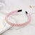 Women's Simple Style Solid Color Rhinestone Beaded Hair Band