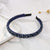 Women's Simple Style Solid Color Rhinestone Beaded Hair Band